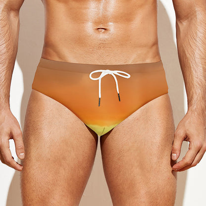 Sunrise Road Print Men's Swim Briefs