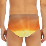 Sunrise Road Print Men's Triangle Swim Briefs