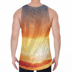 Sunrise Road Print Men's Velvet Tank Top