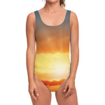 Sunrise Road Print One Piece Swimsuit