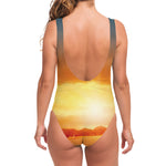 Sunrise Road Print One Piece Swimsuit
