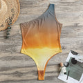 Sunrise Road Print One Shoulder Bodysuit
