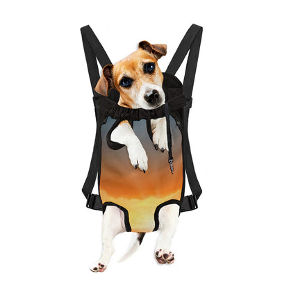 Sunrise Road Print Pet Carrier Backpack