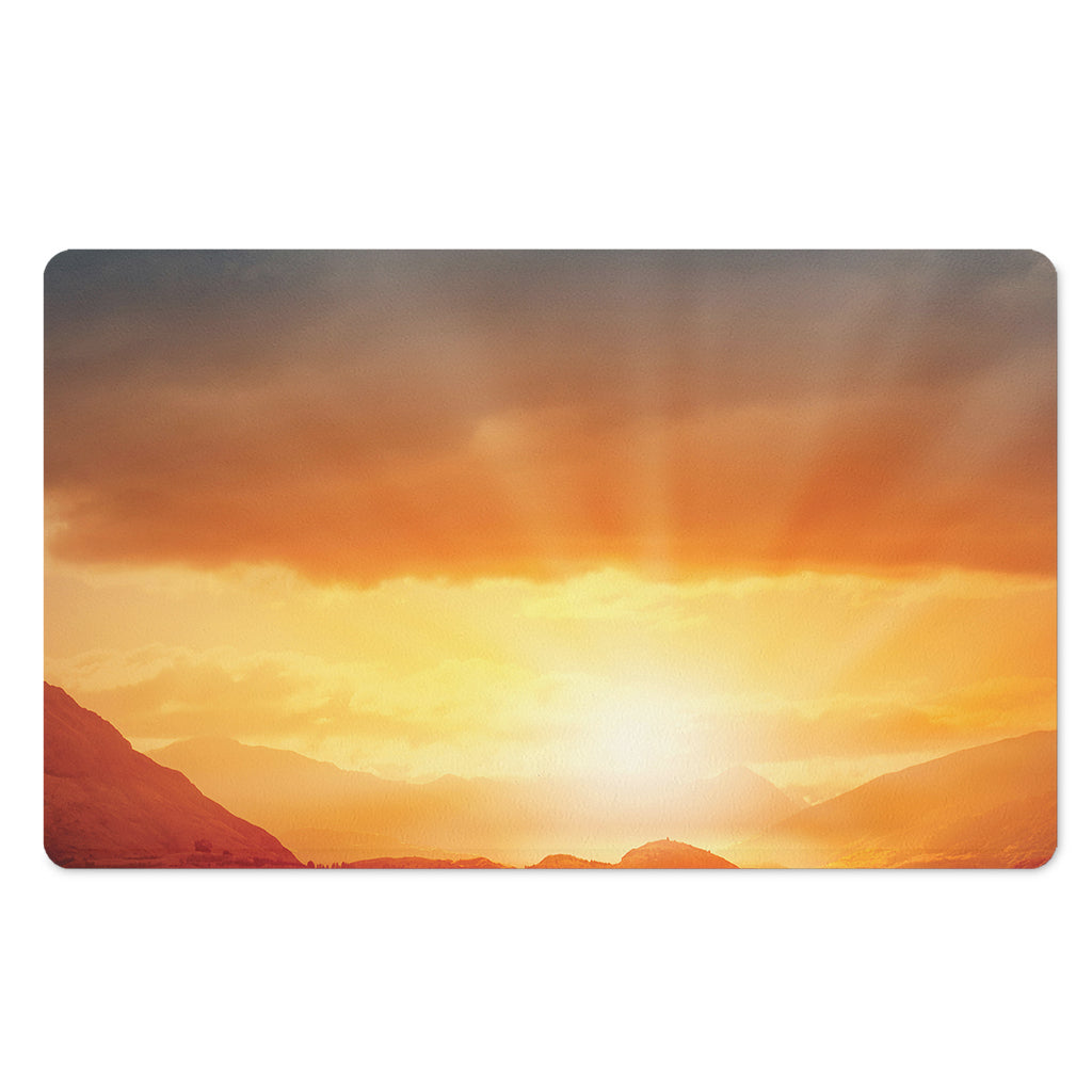 Sunrise Road Print Polyester Doormat