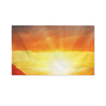 Sunrise Road Print Polyester Flag