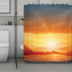 Sunrise Road Print Polyester Shower Curtain