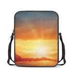 Sunrise Road Print Rectangular Crossbody Bag