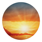 Sunrise Road Print Round Blanket