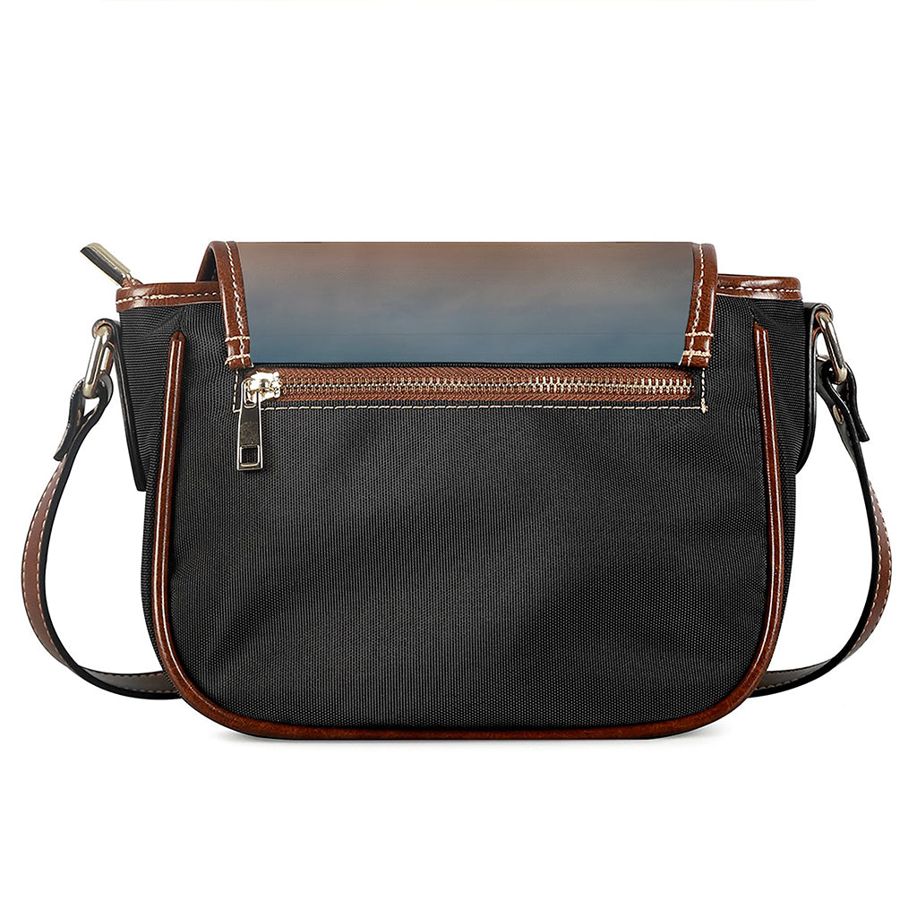 Sunrise Road Print Saddle Bag