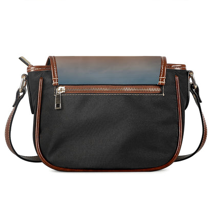 Sunrise Road Print Saddle Bag