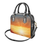Sunrise Road Print Shoulder Handbag