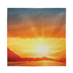 Sunrise Road Print Silk Bandana
