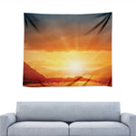 Sunrise Road Print Tapestry