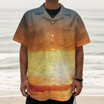 Sunrise Road Print Textured Short Sleeve Shirt