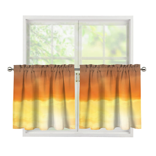 Sunrise Road Print Tier Curtains