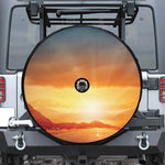 Sunrise Road Print Tire Cover With Camera Hole