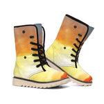 Sunrise Road Print Winter Boots