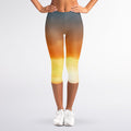Sunrise Road Print Women's Capri Leggings