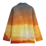 Sunrise Road Print Women's Cotton Blazer