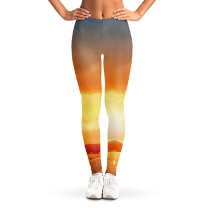 Sunrise Road Print Women's Leggings