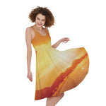 Sunrise Road Print Women's Sleeveless Dress