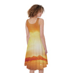 Sunrise Road Print Women's Sleeveless Dress