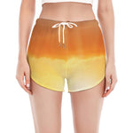 Sunrise Road Print Women's Split Running Shorts