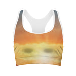 Sunrise Road Print Women's Sports Bra