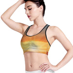 Sunrise Road Print Women's Sports Bra