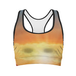 Sunrise Road Print Women's Sports Bra