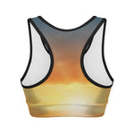 Sunrise Road Print Women's Sports Bra