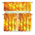 Sunrise Sky Print 3 Piece Kitchen Curtains