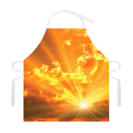 Sunrise Sky Print Adjustable Apron