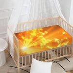 Sunrise Sky Print Baby Crib Sheet