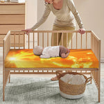 Sunrise Sky Print Baby Crib Sheet