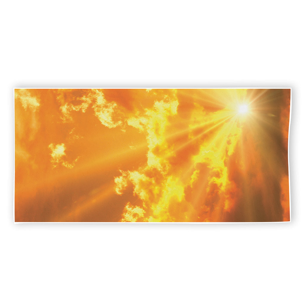 Sunrise Sky Print Beach Towel