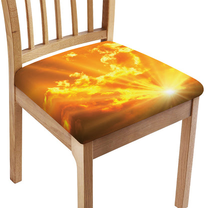 Sunrise Sky Print Chair Cushion Cover