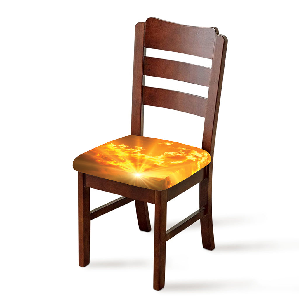 Sunrise Sky Print Chair Cushion Cover