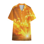 Sunrise Sky Print Cotton Hawaiian Shirt