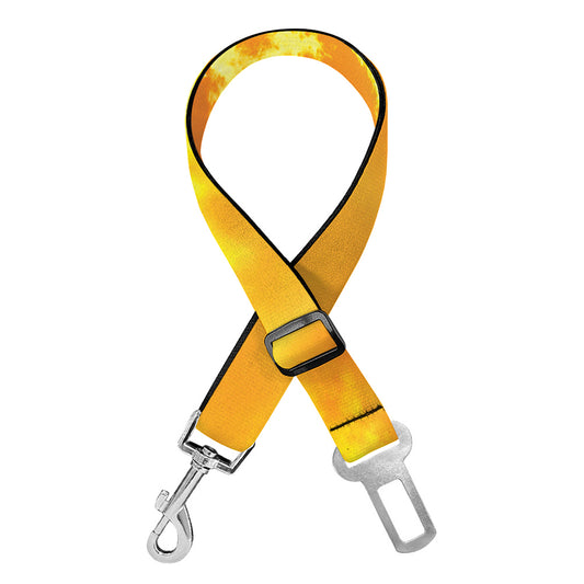 Sunrise Sky Print Dog Seat Belt
