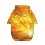 Sunrise Sky Print Dog Zip Up Hoodie