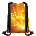Sunrise Sky Print Drawstring Backpack