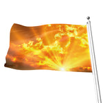 Sunrise Sky Print Flag