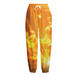 Sunrise Sky Print Fleece Lined Knit Pants