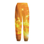 Sunrise Sky Print Fleece Lined Knit Pants