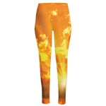 Sunrise Sky Print High-Waisted Pocket Leggings