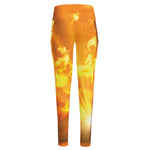 Sunrise Sky Print High-Waisted Pocket Leggings