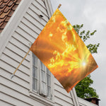 Sunrise Sky Print House Flag