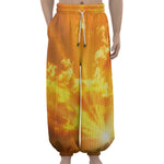 Sunrise Sky Print Lantern Pants
