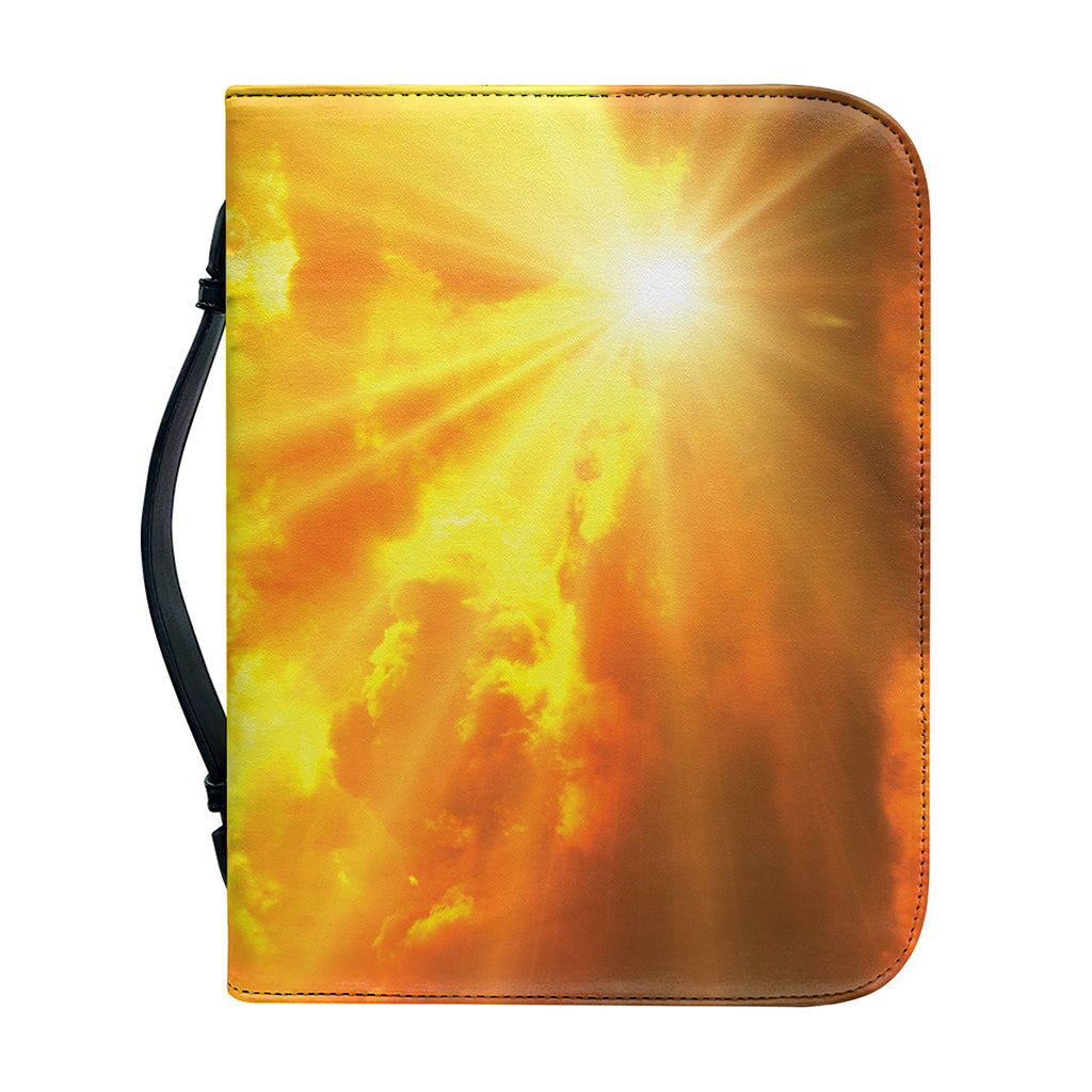 Sunrise Sky Print Leather Bible Cover